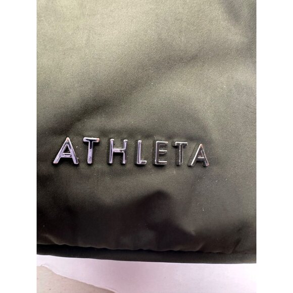Athleta Vertical Crossbody Bag Women’s Nylon Travel Purse Olive Green Adjustabl - Picture 9 of 14